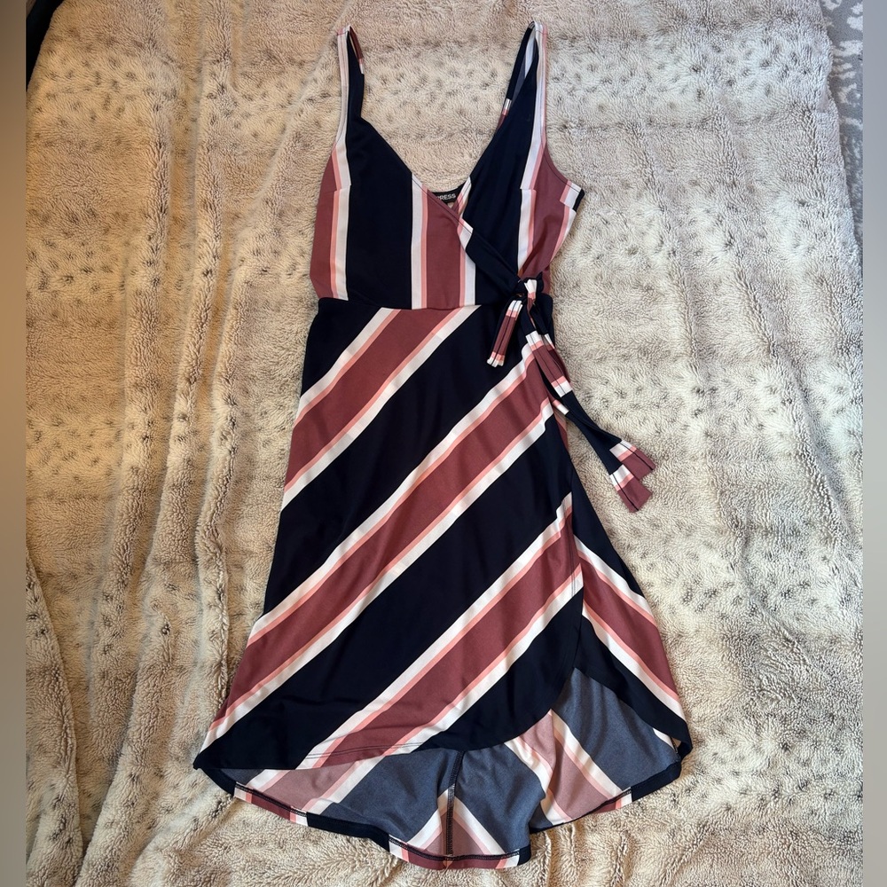 Express faux wrap dress